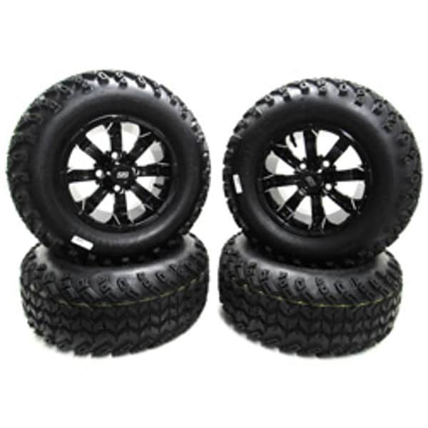 Ilc Replacement For Ezgo / Cushman / Textron 23X10 14 Pioneer Tires With Black Spartan Ss 14X7 Rims PART-751121PKG - main